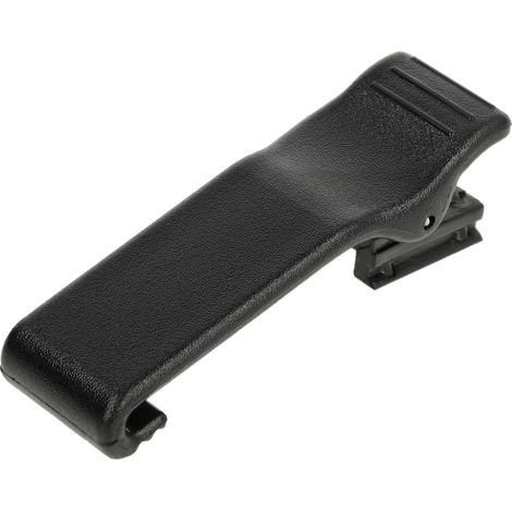 vhbw Clip à ceinture remplacement pour Motorola HLN9724A pour appareil radio - plastique, noir (1/4)