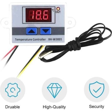 sonde étanche de commutateur de commande de thermostat de contrôleur de température mené numérique (1/4)