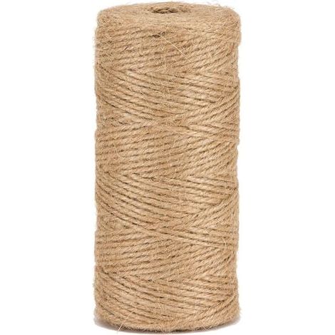Naturjute-Bindfaden Ø1,5 mm ±200 m für Gartenarbeit, Heimwerken und Basteln (1/4)
