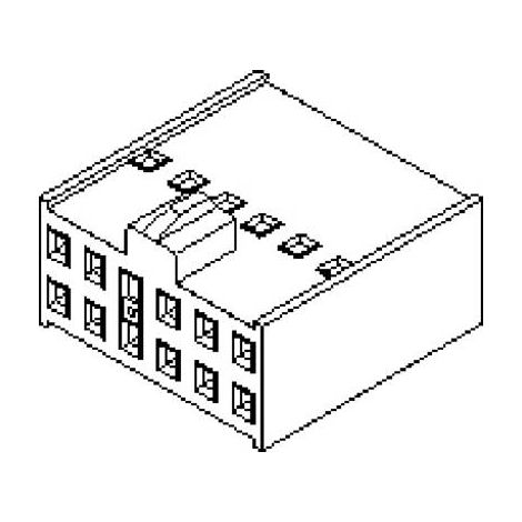 Molex Boîtier femelle pour câble Nbr total de pôles 14 Pas: 2.54 mm 901420014 1 pc(s) Bag W378492 (1/2)