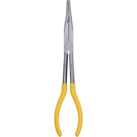 Pince Pince à Bec en Acier Pince à Longue Portée, Ensembles de Pinces à Bec Long, Pince à Bec effilé Coupe-fil de Câble pour Réparer une Longueur de 11 Pouces (pince 25°) (1/5)