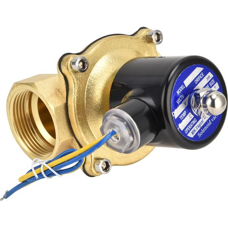 2W‑320‑32 1/4″ Normally Closed Solenoid Valve Brass Electric Solenoid Valve for Water Air OilDC12V