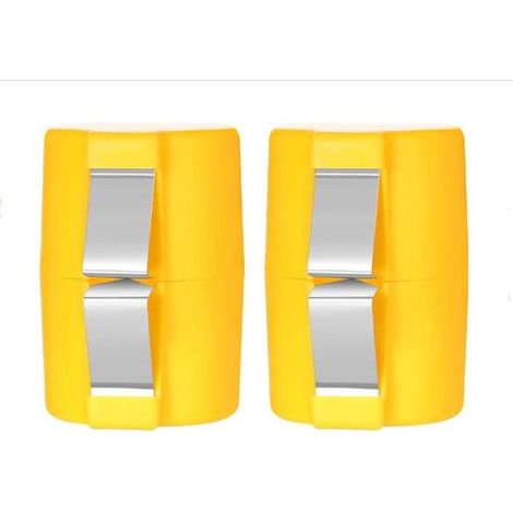 Trancheurs d'œufs - 2 pièces - Ouvre-œuf - Ouvre-coquille d'œuf - PP+RVS - Trancheur de coquille d'œuf - Ouvre-coquille d'œuf - Ustensiles de cuisine - Retrait de coquille d'œuf - 6.56.57.2 cm - Jaune (1/5)