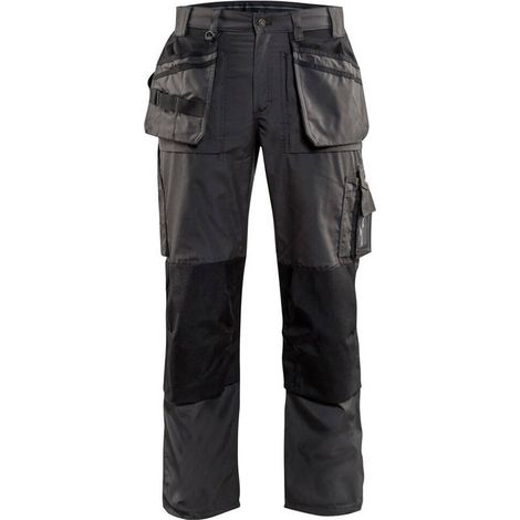 Pantaloni da lavoro estivi artigianali 1525 - Grigio scuro/Nero XL - FR(50) - SE(C56) - Standard (1/5)