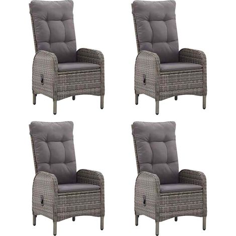 Maison Exclusive - Set Mobili da Pranzo per Giardino 5 pz Grigio (1/5)