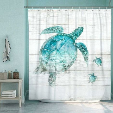 Rideau De Douche - Polyester Impermeable Antimicrobien - Salle De Bain Baignoire - 180 X 180 Cm - 1 Unidad (1/5)