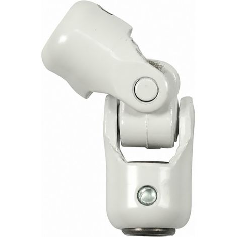 Giunto a ginocchiera per tapparelle, quadrato 7 mm, asta 12 mm, acciaio bianco (1/2)