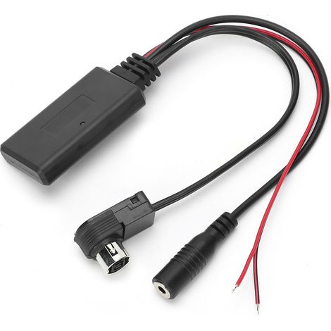 Adaptateur de câble audio Bluetooth AUX pour autoradios Alpine avec microphone, prenant en charge les appels mains libres sur smartphones. (1/5)