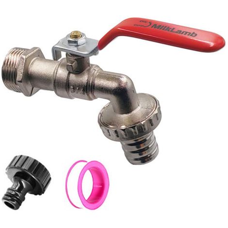 3/41 Zinc Alloy Garden Tap with 1 Inch (16mm) Aluminum Tap (1/3)