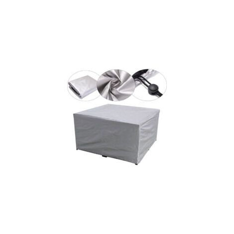 Housses Pour Mobilier De Jardin 11511570cm Couverture Pour Meuble De Jardin 210D Oxford Tissu Imperméable Coupe-Vent Anti-UV Bache Protection Table De Jardin Exterieur-Argent (1/4)