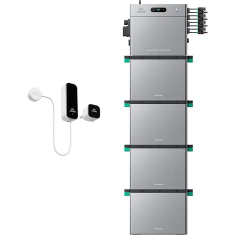 Zendure SolarFlow 2400 Pro – 2400W AC bidirektional, 4800W PV-Eingang, bis 16,8 kWh erweiterbar, Plug & Play, IP65, mit Smart Meter D0 (2.4 kWh), 4xAB3000L (11.52 kWh)
