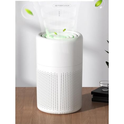 Minipurificador de aire con alimentación USB y filtro HEPA de alta eficiencia, ideal para oficinas y habitaciones de mascotas. (1/5)