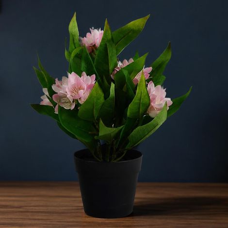 18cm Artificial Freesia Plant Light Pink Flowering Premium (1/5)