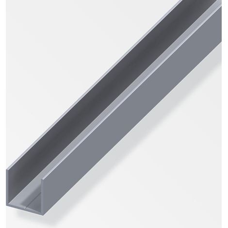 alfer Quadrat-U-Profil 19,5 x 19,5 x 2500 mm Profil Aluminiumprofil U Schiene (1/2)