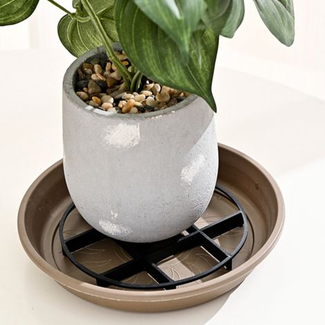 Support Pour Pot De Fleurs - Tapis En Maille Réutilisable - Pieds Élévateurs Pour Pot - Drainage Et Aération Des Racines - Lot De 4 (1/3)