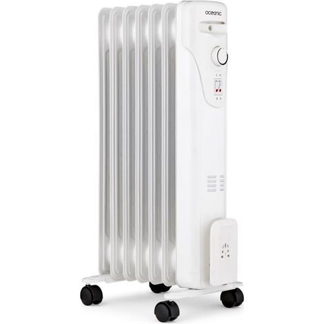 Oceanic – Radiateur bain d'huile 1500W – 3 puissances 600/900/1500W – 7 éléments – Mobile avec poignée – Sécurité anti-renversement (1/5)