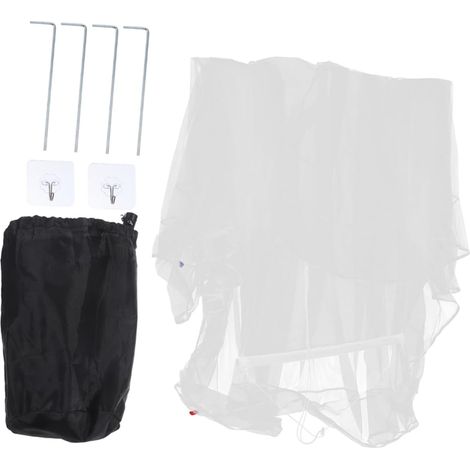 Moustiquaire pliable pour lit double, haute, respirante, légère (1/5)