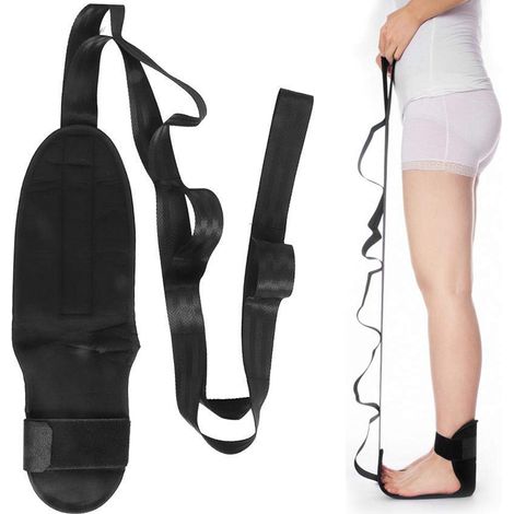 Sangle d'étirement du pied pour le sport, ceinture d'étirement des ligaments, sangle pour pied tombant avec boucle, ceinture d'entraînement pour l'étirement des ligaments, sangle de yoga, ceinture d'é (1/5)