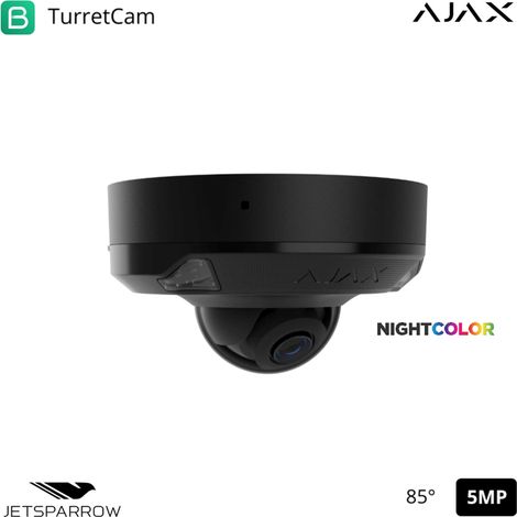 126270 - TVCC - DomeCam Mini HL (5 Mp/4 mm) - Telecamera HL cablata (5 Mp/4 mm) - colore black - Ajax videosorveglianza