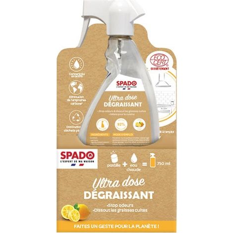 Kit de inicio Spado Ultra Dose Desengrasante Ecocert 750 ml - Spado