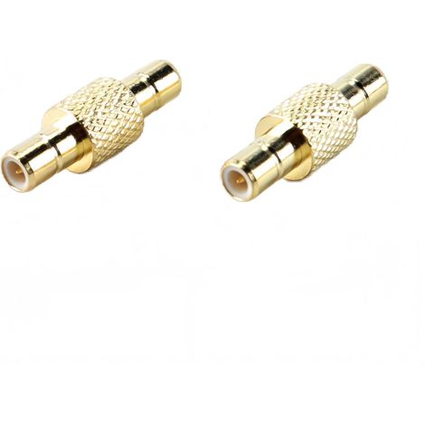 Connecteur coaxial RF SMB mâle vers SMB mâle, 2 pièces, pour antennes TV, appareils LAN sans fil, câbles coaxiaux, radios Wi-Fi (1/5)