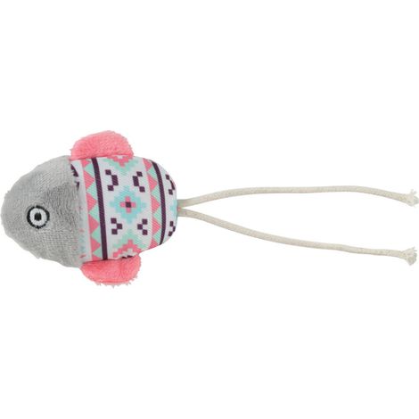 Poisson gris Kali 15 x 6 x 3 cm avec catnip Jouet chat - zolux