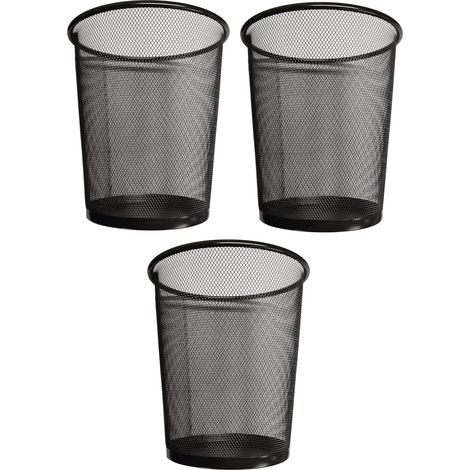 Corbeille à papier ronde en maille pour salle de bain, cuisine, bureau à domicile, dortoir (1/5)