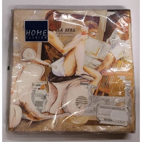HOME FASHION - CONFEZIONE DI TOVAGLIOLIPER DECOUPAGE DA 20PZ 33X33CM
