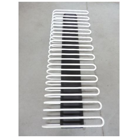 Seche-serviette eau-chaude 1198W H.1822mm L.600mm couleur noir/blanc S0141 S0142 design moderne SANAGA FINIMETAL SA51260CBTWT (1/5)