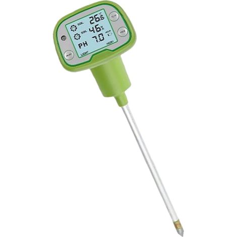 Instrument professionnel de test de sol avec détecteurs pour la détection de température d'humidité et de lumière assurant une santé optimale des plantes Instrument professionnel de test du sol avec (1/5)