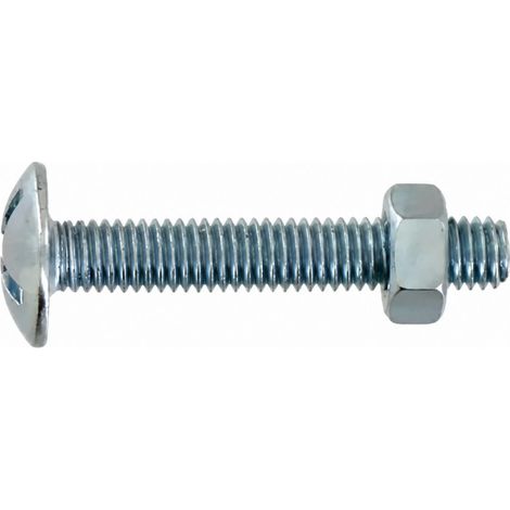 Bullone per stufa zincato 6x80, 4 pz.
