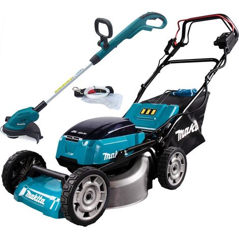 Makita DLM462Z Twin 18v / 36v LXT Lawn Mower Self Propelled 46cm + Line Trimmer (1/5)