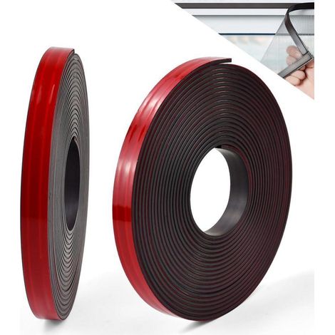 Magnetband für Fliegengitter extra stark 2x5m selbstklebend 12,7mm breit ohne Bohren (1/5)