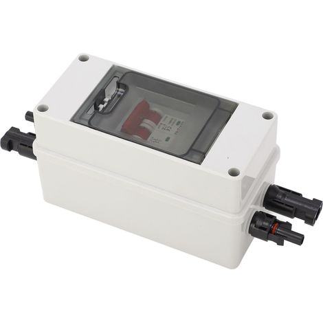 Interrupteur de sectionnement solaire, mini-disjoncteur avec boîtier de distribution étanche IP65, sectionneur PV 500 V CC 16 A