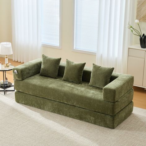 Canapé modulaire en chenille DIY, rangements utiles, antidérapant, idéal salon et espace jeu, création personnalisée (1/5)