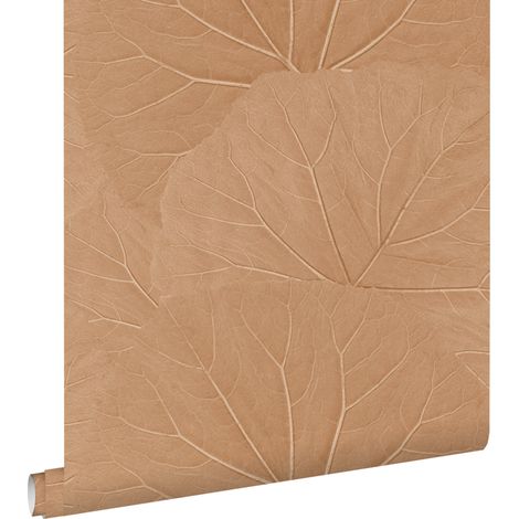 papier peint feuilles rose terracotta - ESTAhome (1/5)