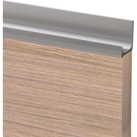 248 mm (M-25) Gobe-Modellgriff aus silbernem Aluminium - 248 mm (M-25) Gobe-Modellgriff aus silbernem Aluminium (1/3)