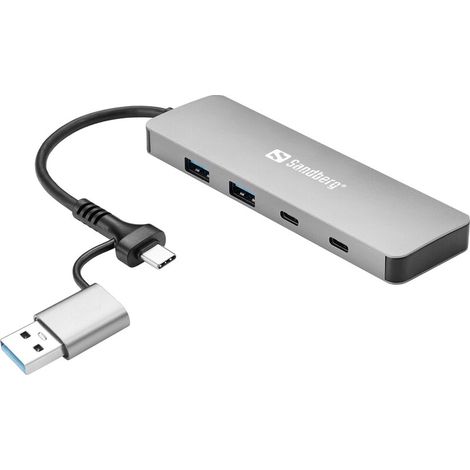 Hub Sandberg 136-64 USB-C/A a 2xUSB-A+2xUSB-C (1/3)