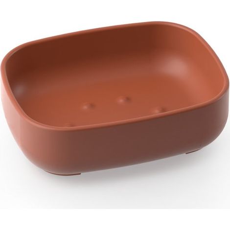 Metaform - Porta sapone da appoggio Terracotta in Resine Termoplastiche Mod. Pod (1/2)