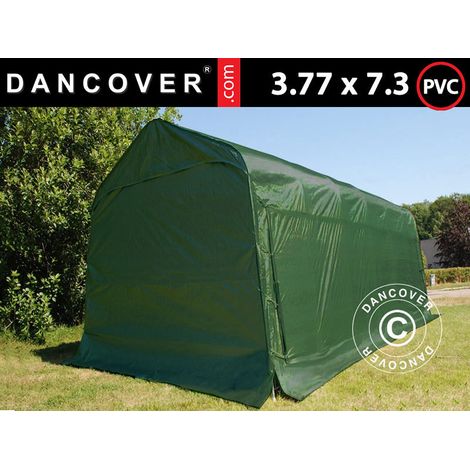 Portable Garage PRO 3.77x7.3x3.18 m, PVC, Green - Dancover