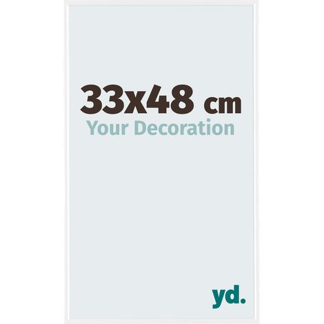 yd. - Cadre photo 33x48 - Blanc Brillant - Plastique - Evry