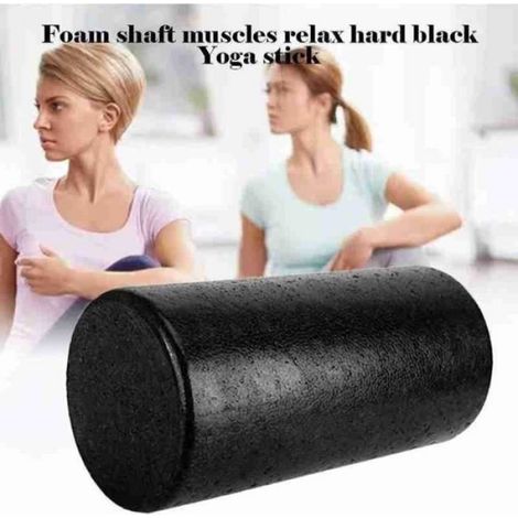 Rouleau en mousse pour Yoga - Fitness - Pilates - Massage musculaire - colonne - 30-45cm Negro (1/4)