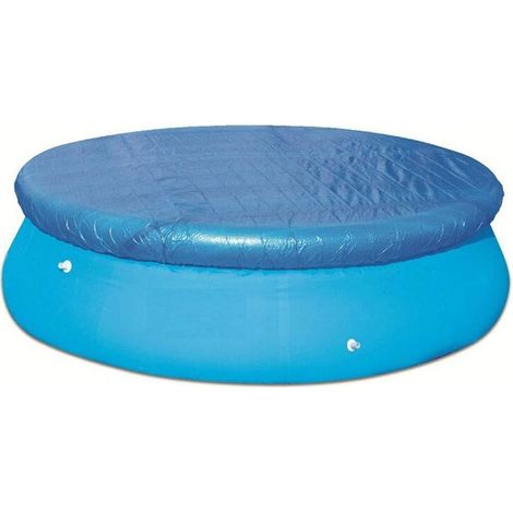 Couverture de piscine ronde, couverture de piscine anti-poussière durable et anti-pluie pour pataugeoires gonflables pour piscine familiale, Convient aux piscines d'un diamètre de 183cm (1/4)