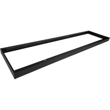 Marco de montaje en superficie para paneles LED 120x30 Negro (1/5)
