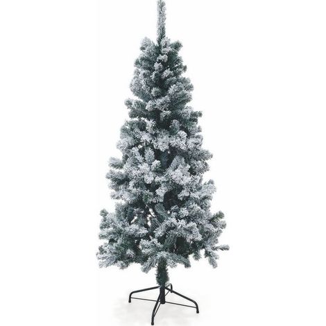 SCHNEEBEDECKTER WEIHNACHTSBAUM SESTRIERE H. 180 CM DICK UND VOLUMEN AUS PVC