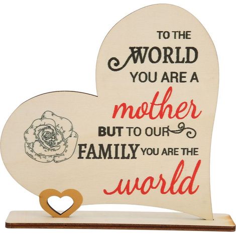 Wanddekoration aus Holz zum Muttertag, elegante Auferstehungs-Holzornamente, Geschenk für Mama, Wohndekoration B27 (1/5)