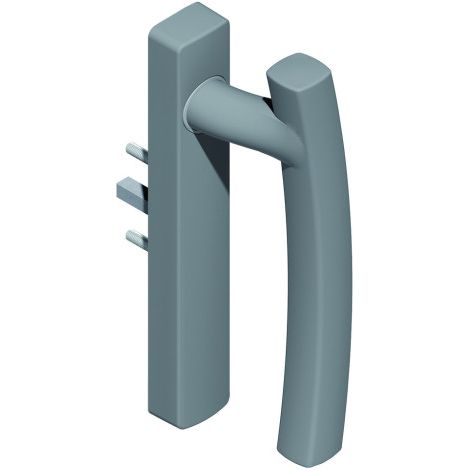 La Croisee Ds – Poignée de fenêtre intérieure manoeuvrante gris foncé brillant – Compatible avec profils 33 à 47 mm – Carré 7 mm