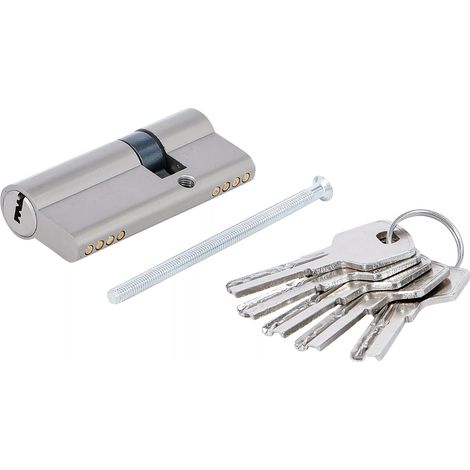 Barillet 70mm cylindre de serrure de securite 25/45mm 5 cles (1/5)