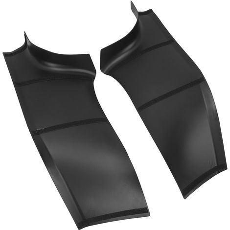 Plaques de seuil de porte arrière noires robustes, protection anti-rayures élégante pour Tesla Model Y, lot de 2, garnitures de protection résistantes, rechange de seuil de porte durable et stylée. (1/5)