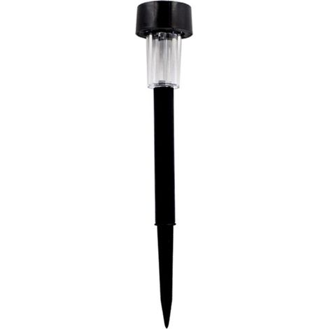 Lampe de gazon solaire compacte sur piquet, luminaire extérieur paysager de nuit (1/3)